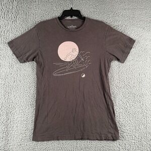 Wellen Surf Huckberry Tee Shirt Mens Medium Gray Cotton‎ Made In USA